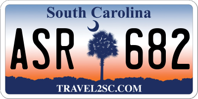 SC license plate ASR682
