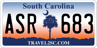 SC license plate ASR683
