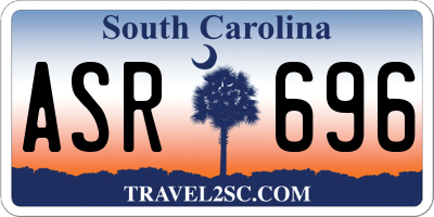 SC license plate ASR696