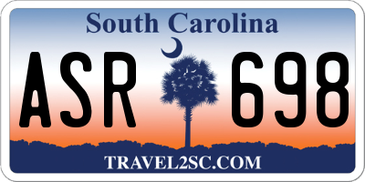 SC license plate ASR698