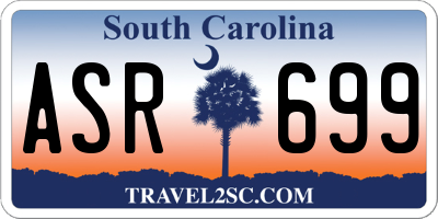 SC license plate ASR699
