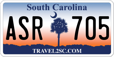 SC license plate ASR705