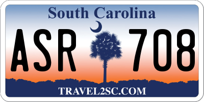SC license plate ASR708
