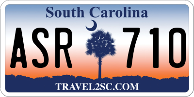 SC license plate ASR710