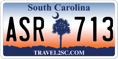 SC license plate ASR713