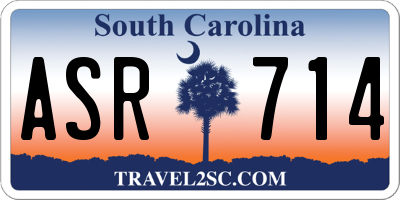 SC license plate ASR714