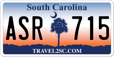 SC license plate ASR715
