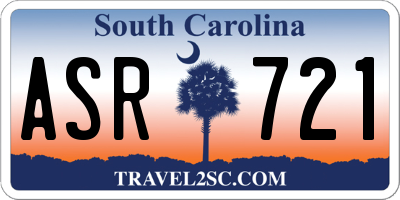SC license plate ASR721