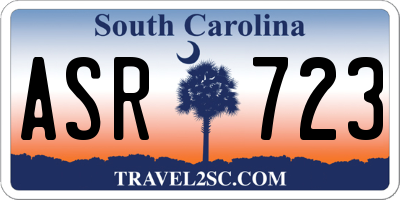 SC license plate ASR723