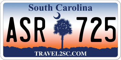 SC license plate ASR725