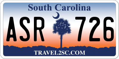 SC license plate ASR726