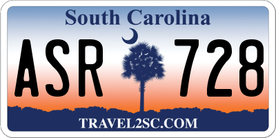 SC license plate ASR728