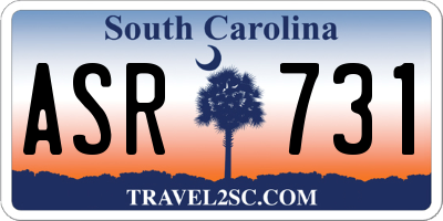 SC license plate ASR731