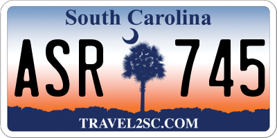 SC license plate ASR745
