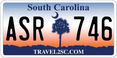 SC license plate ASR746