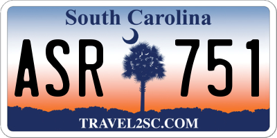 SC license plate ASR751