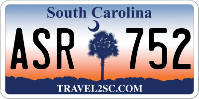 SC license plate ASR752