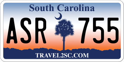 SC license plate ASR755
