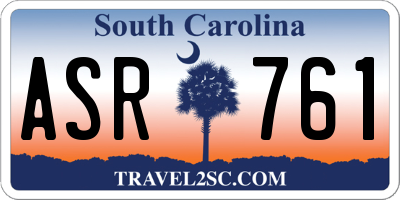 SC license plate ASR761