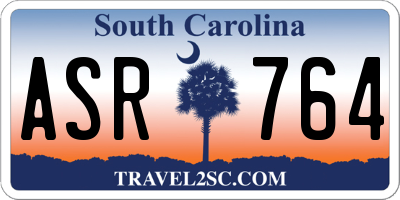 SC license plate ASR764