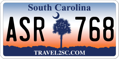SC license plate ASR768