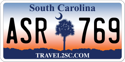 SC license plate ASR769