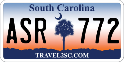 SC license plate ASR772