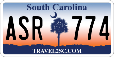 SC license plate ASR774