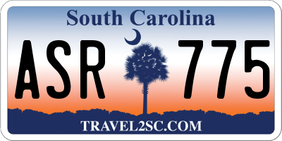 SC license plate ASR775