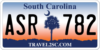 SC license plate ASR782