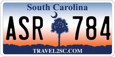 SC license plate ASR784
