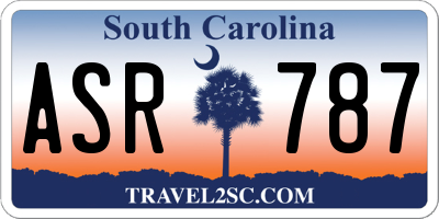 SC license plate ASR787