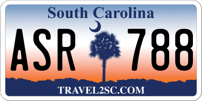 SC license plate ASR788