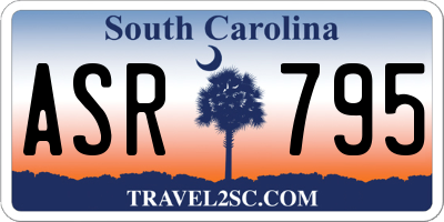 SC license plate ASR795