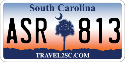 SC license plate ASR813