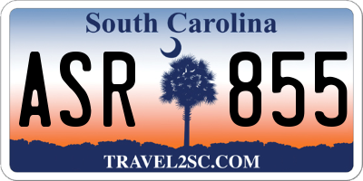 SC license plate ASR855