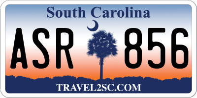 SC license plate ASR856