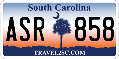SC license plate ASR858