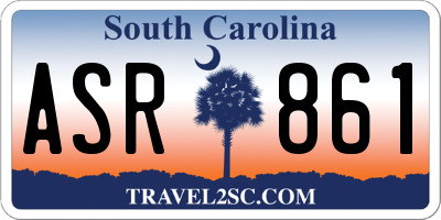 SC license plate ASR861