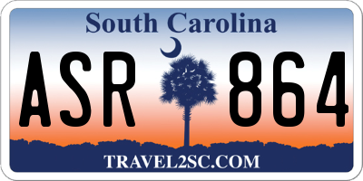 SC license plate ASR864