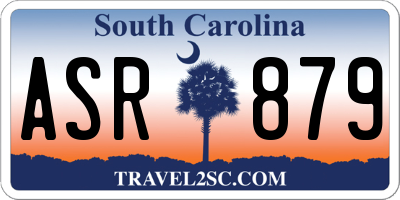 SC license plate ASR879