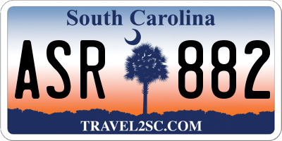 SC license plate ASR882