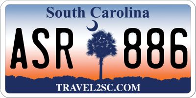 SC license plate ASR886