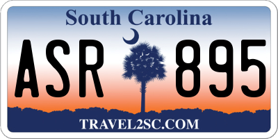 SC license plate ASR895