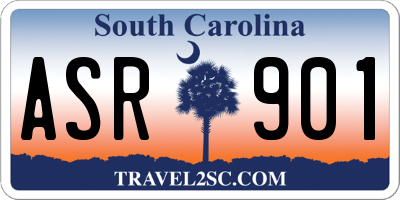 SC license plate ASR901
