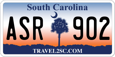 SC license plate ASR902
