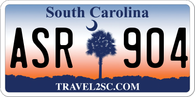 SC license plate ASR904