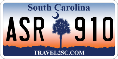 SC license plate ASR910
