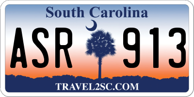 SC license plate ASR913