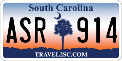SC license plate ASR914